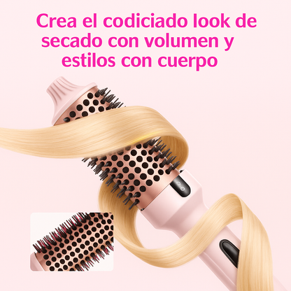 Cepillo Térmico 2 en 1 – Alisa y Ondula tu Cabello en Minutos + REGALO