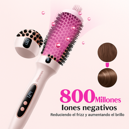 Cepillo Térmico 2 en 1 – Alisa y Ondula tu Cabello en Minutos + REGALO