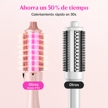 Cepillo Térmico 2 en 1 – Alisa y Ondula tu Cabello en Minutos + REGALO